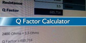 Q Factor Calculator