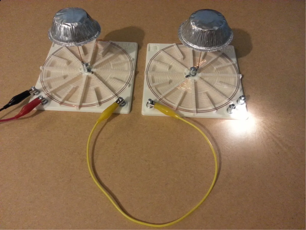 140mm Flat Spiral Coils - Transmission through one wire
