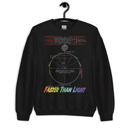 Nikola Tesla Sweatshirt - Faster Than Light (Black)