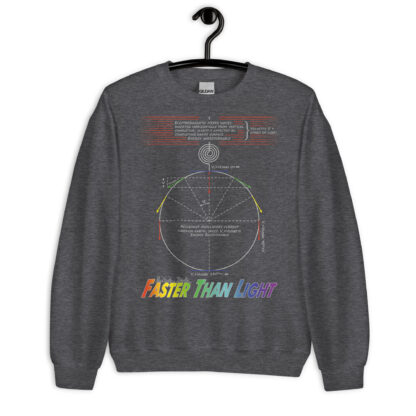 Nikola Tesla Sweatshirt - Faster Than Light (Dark Heather)