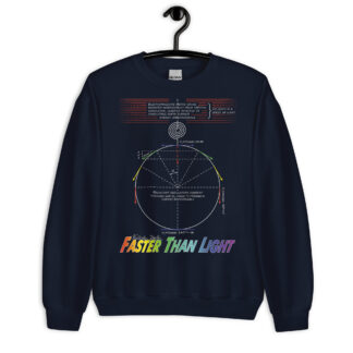Nikola Tesla Sweatshirt - Faster Than Light (Navy)
