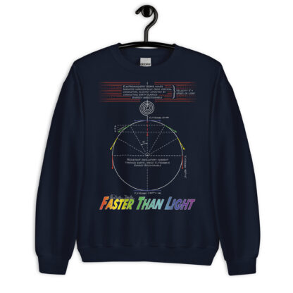 Nikola Tesla Sweatshirt - Faster Than Light (Navy)