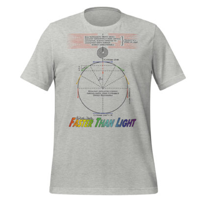 Nikola Tesla T-Shirt - Faster Than Light (Athletic Heather)