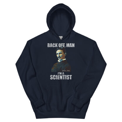 Nikola Tesla Hoodie - I’m A Scientist (Navy)